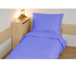 Prodloužené povlečení bavlna UNI 140x220, 70x90cm Modrá