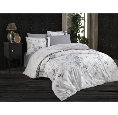 Povlečení francouzské bavlna 200x200,70x90 Aneta white