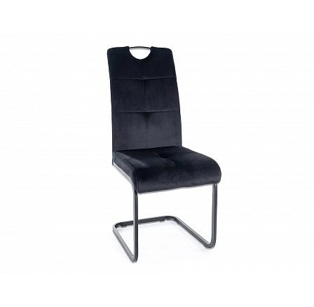 AXO VELVET étkezőszék, fekete Bluvel 19/fekete matt