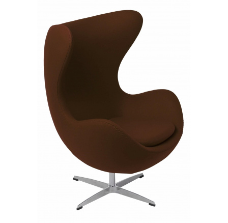 Tojás fotel barna kasmír 16 Prémium