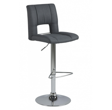 Sylvia bárszék sötétszürke/fém króm