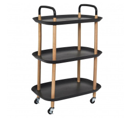 Kaleo fekete/természetes kocsi/asztal