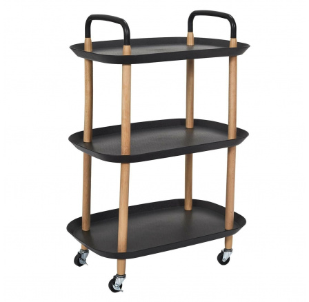 Kaleo fekete/természetes kocsi/asztal