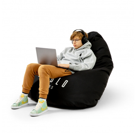 Játék babzsák, fekete