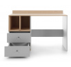 ORO íróasztal - OR5, Piskóta tölgy/Szürke