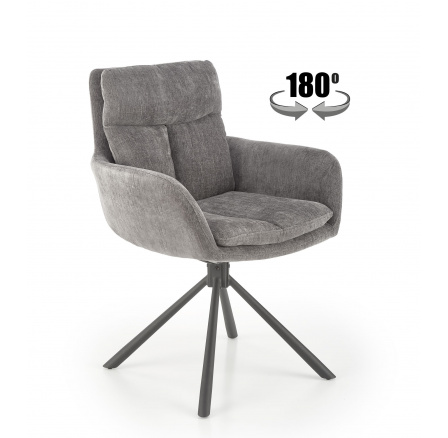 Forgó étkezőszék K495, Szürke/Fekete
