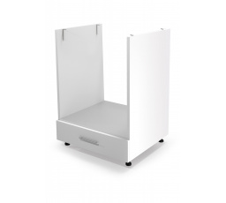 VENTO DP-60/82 alsó konyhaszekrény, Fehér/Fényes Fehér