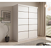 Tolóajtós szekrény Calma 150 Fehér+Fehér