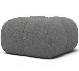 Kárpitozott puff Covio, szürke Bouclé Royal 04 85x52