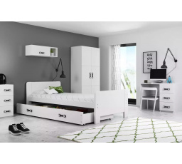 DAREK PARTEROWE RAMA BIAŁY SZUFLADA BIAŁY 80 X 200 KPL