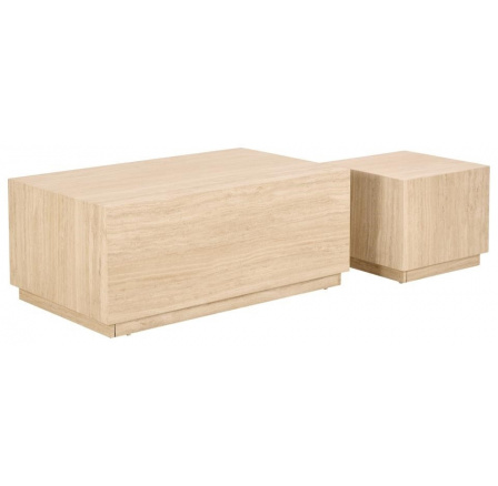 2 darabos Dice dohányzóasztal szett           travertin