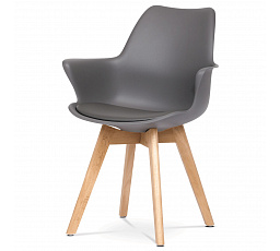 Jídelní židle, šedá, plast, CT-771 GREY