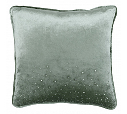 Párna töltettel - világoszöld szegéllyel, 100% poliészter, 50 x 50 cm