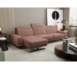 NAROŻNIK FIORE MINI 265x180 CM - Odcienie różu , lewa