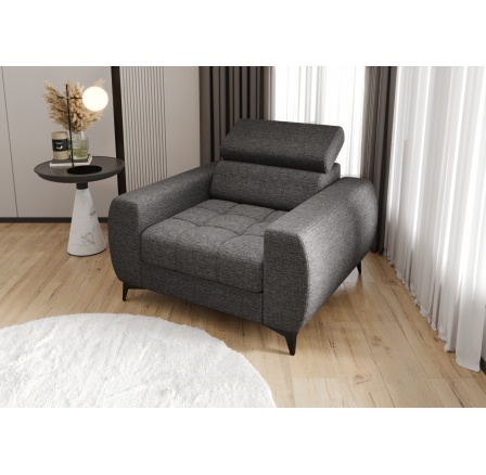 FOTEL PORTO 110 CM - Odcienie szarości