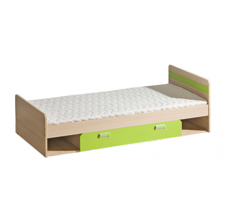 Postel LORENTO L13, 195x80 cm, Jasan Coimbra/Limetka Postel LORENTO L13, 195x80 cm, Jasan Coimbra/Limetka