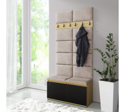 EMI 1 előszobafal, Trinity 02/Artisan + fekete