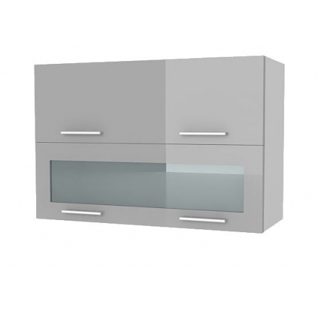 Kuchyňská horní skříňka Femme KL80 1D1W, šedý lesk