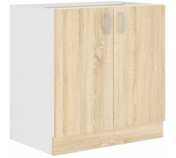 Kuchyňská dolní skříňka SALLY 80-D-2F-BB, Dub sonoma
