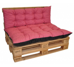 Polstry na paletový nábytek sada Basic - látka malinový melír