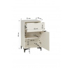Komoda LENEA 01 White