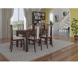 RODOS 52 Asztal és szék készlet Sötét dió