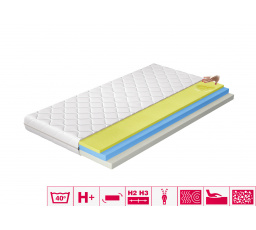 Materac Termoelastyczny Simona 160x200 Hipoalergiczny pokrowiec Microfibre