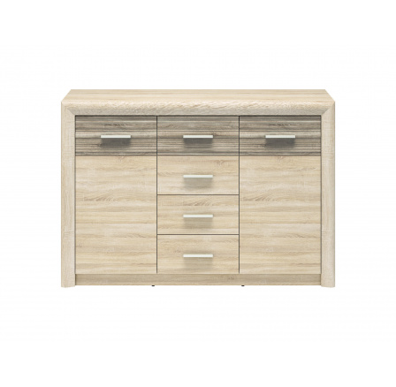 CASTEL 09 sonoma jasna/MDF sonoma trufel - komoda