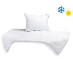 Celoroční SET Luxus Plus, přikrývka 140x200cm 1000g + polštář 70x90cm 900g UNICO® zip