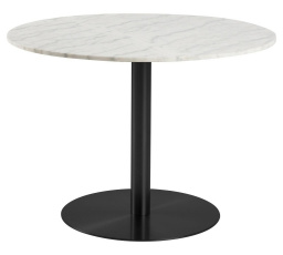 Corby kerek asztal márvány/fekete 105 cm