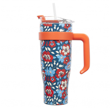 Miami Floral termoszbögre, piros Miami Floral termoszbögre, piros