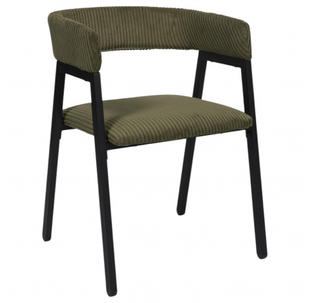 Scott szék olívazöld/fekete kordbársony