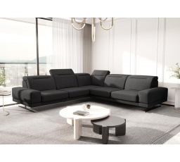 NAROŻNIK SKÓRZANY FIORE MAX 265x265 CM - Odcienie ceglaste