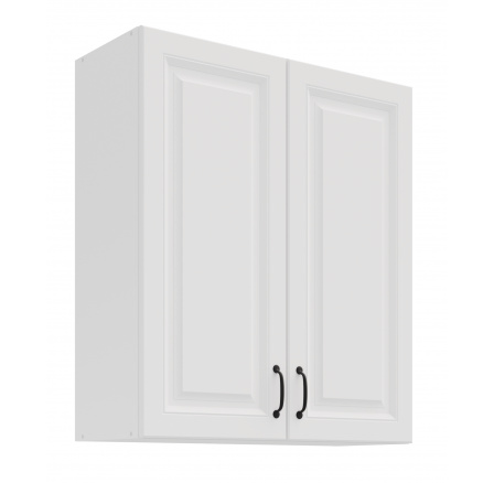 Horní skřínka STELLO - 80 G-90 2F, Bílá/Bílá