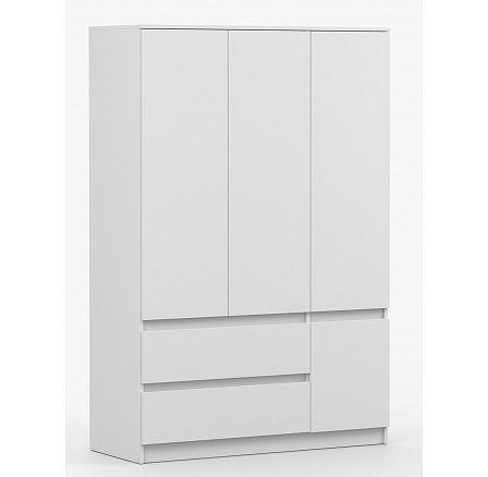 SOLO ruhásszekrény - 4D2S, Fehér Matt
