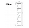 AVO 07 regál, világos Sonoma / antracit