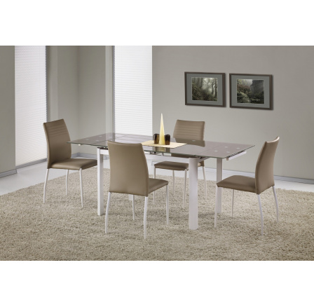 ALSTON étkezőasztal bézs/fehér