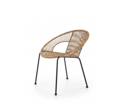 BARI kerti szék, természetes/fekete