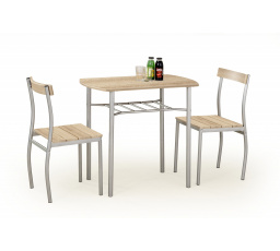 Étkezőasztal LANCE + 2 szék, sonoma tölgy
