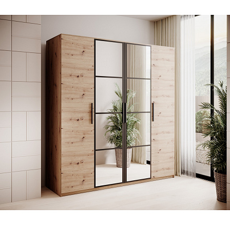 Szekrény tükörrel MALEN Artisan+Artisan