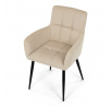 Jídelní židle, béžová, látka, DCH-P3146 CRM2