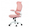 Kancelářská židle, houpací mechanismus, růžová síťovina, KA-C807 PINK