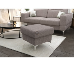 PUFA ZE SCHOWKIEM MALIBU 55X55 CM - Odcienie szarości