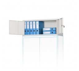 Szekrény toldalék EVA, 900 x 380 x 400 mm, szürke