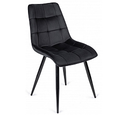 Krzesło RIO Czarne Welurowe
