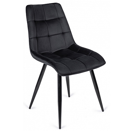 Krzesło RIO Czarne Welurowe
