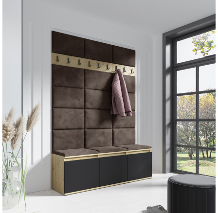 EMI 6 előszobafal, Trinity 08/Artisan + Fekete