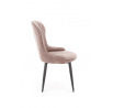 Étkezőszék K366 Velvet, Bézs Bluvel 40/Fekete