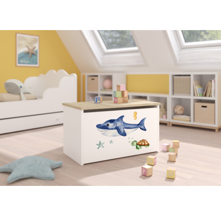 DARIA White+Sonoma játéktároló láda