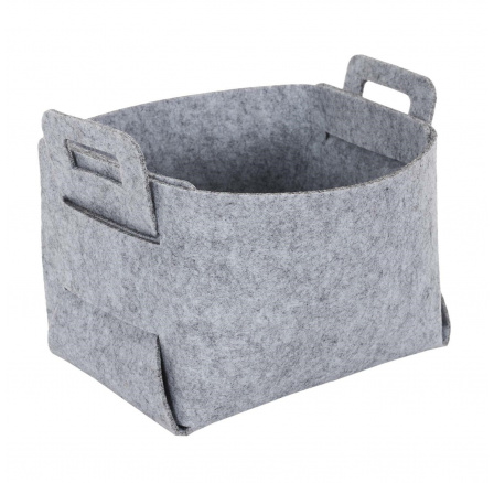 Összecsukható filc kosár/doboz S szürke